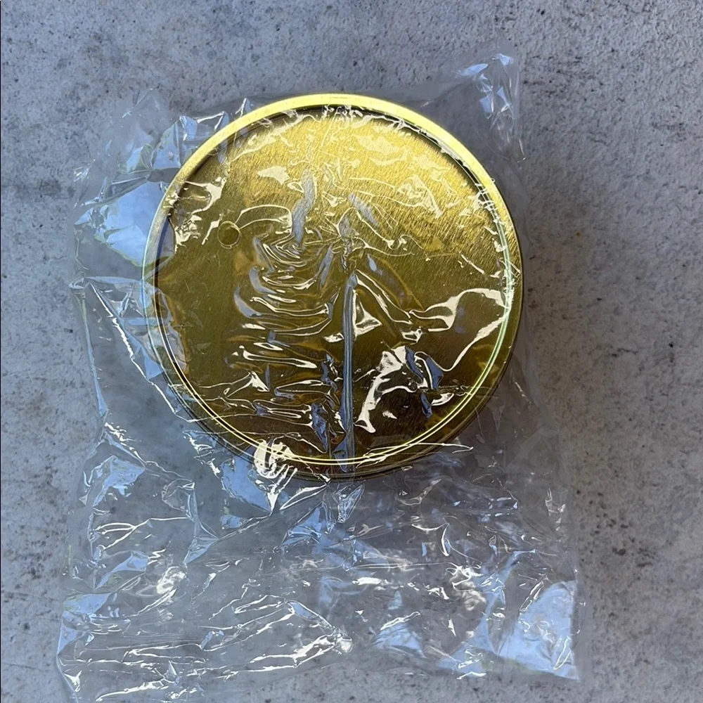 PKG 9 Gold Tin Containers - Craft Supply